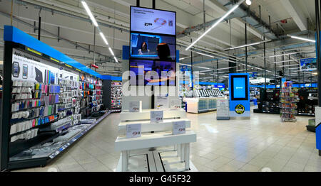 Europe Allemagne Hambourg Media Markt appareils électroniques shop interior design Banque D'Images