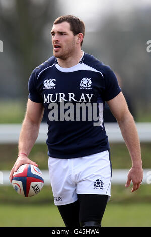 Rugby Union - RBS 6 Nations Championship 2011 - Angleterre v Ecosse - Ecosse - Session de formation Staines Rugby Club Banque D'Images