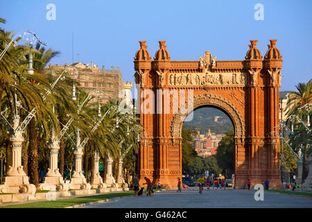 Arc de Triomphe à Barcelone Banque D'Images