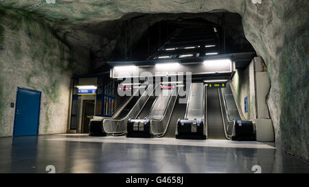 La station de métro Fridhemsplan à Stockholm, Suède Banque D'Images