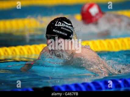 Joseph Roebuck de l'université de Loughborough lors de la finale individuelle Medley de l'Open masculin 400 lors des championnats britanniques de natation au gaz au centre aquatique de Manchester, à Manchester. Banque D'Images