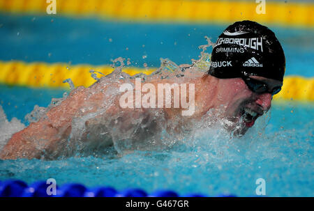 Joseph Roebuck de l'université de Loughborough lors de la finale individuelle Medley de l'Open masculin 400 lors des championnats britanniques de natation au gaz au centre aquatique de Manchester, à Manchester. Banque D'Images