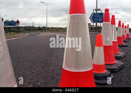 M25 Alerte fermé Banque D'Images