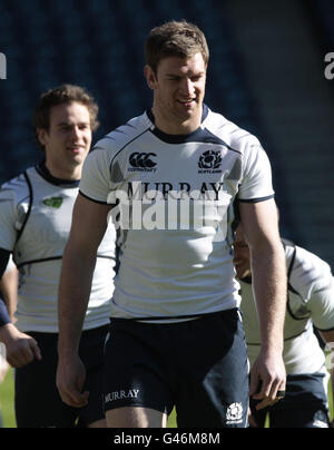 Rugby Union - RBS 6 Nations - Ecosse v Italie - Ecosse Captain's Run - Murrayfield Banque D'Images