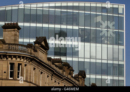 RBS.Vue générale de la branche Spiningfields de la Banque Royale d'Écosse, dans le centre-ville de Manchester. Banque D'Images