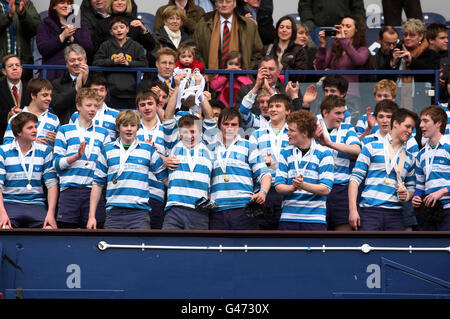 Rugby Union - Brewin Dolphin U16 - Finale de la coupe des écoles écossaises Murrayfield Banque D'Images