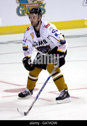 Hockey sur glace - Elite Ice Hockey League - 2011 Play offs - final - Cardiff Devils v Nottingham Panthers - Capital FM Arena. Jeff Heerema, Nottingham Panthers Banque D'Images