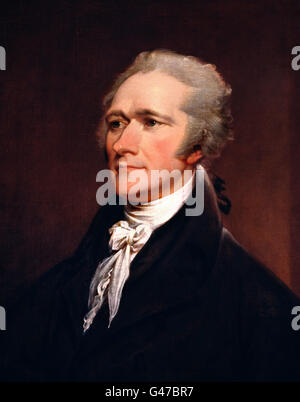 Alexander Hamilton (1755-1804). Portrait par John Trumbull, huile sur toile, 1806 Banque D'Images