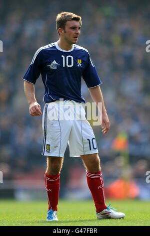 Football - International friendly - Ecosse v Brésil - Emirates Stadium. James Morrison, Écosse Banque D'Images