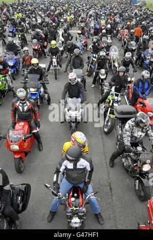 Ride de respect pour les soldats Banque D'Images