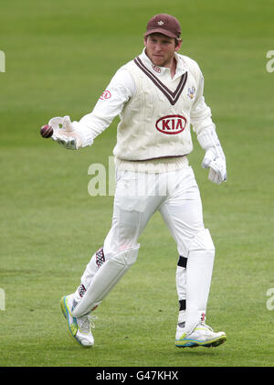 Cricket - amical - Premier jour - le Nottinghamshire contre Surrey - Trent Bridge. Gary Wilson, Surrey Banque D'Images