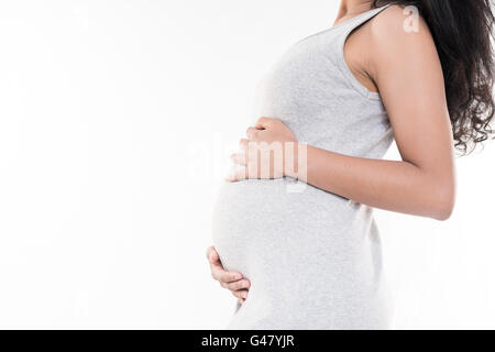Femme enceinte asiatique Banque D'Images