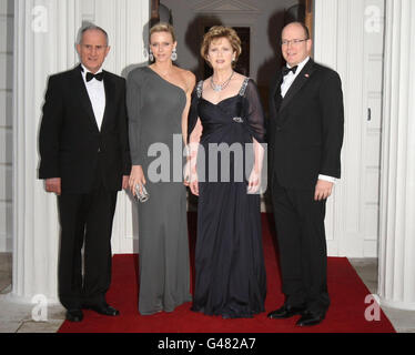 Le Prince Albert II de Monaco se rend en Irlande Banque D'Images