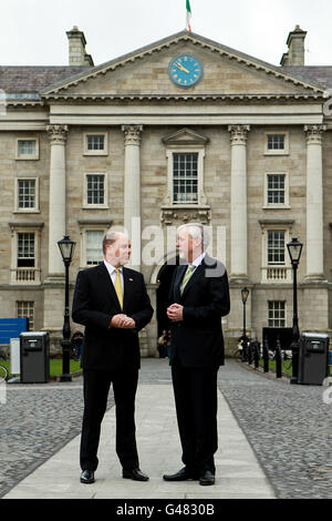 Le Prince Albert II de Monaco se rend en Irlande Banque D'Images
