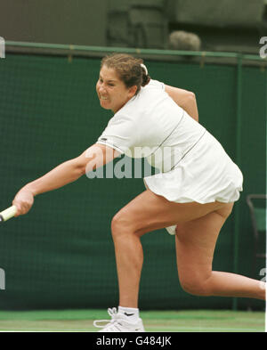 MONICA SELES/WIMBLEDON Banque D'Images