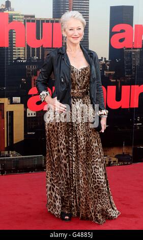 Dame Helen Mirren arrivant pour la première britannique d'Arthur, au Cineworld O2, à l'O2 Arena, SE10. Banque D'Images