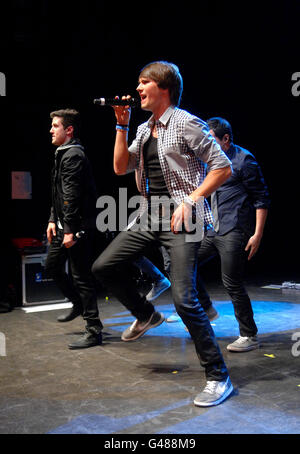 Big Time Rush en concert - London Banque D'Images