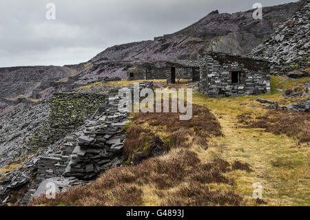 Les bâtiments de l'Ardoise, Dinorwic ardoisières, près de Llanberis Banque D'Images