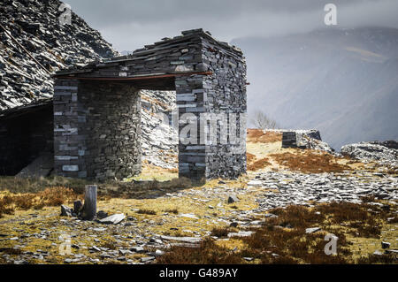 Les bâtiments de l'Ardoise, Dinorwic ardoisières, près de Llanberis Banque D'Images