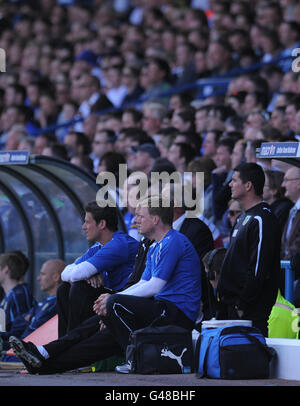 Soccer - npower football League Championship - Leeds United v Burnley - Elland Road.Eddie Howe, gérant de Burnley, lors du match du npower Championship à Elland Road, Leeds. Banque D'Images