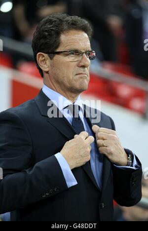 Football - International friendly - Angleterre v Ghana - Stade Wembley. Directeur de l'Angleterre Fabio Capello Banque D'Images