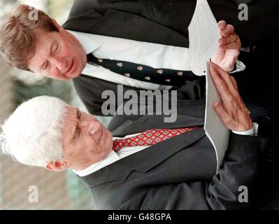 ULSTER Unionist walk-out Banque D'Images