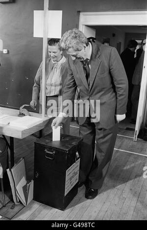 Politique - Élection générale 1981 irlandais - Dublin Banque D'Images