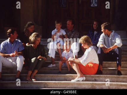 Image - Prince et Princesse de Galles - Palma de Majorque Banque D'Images