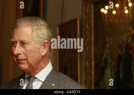 Le Prince de Galles lors de sa rencontre avec le Premier ministre australien Julia Gillard à Clarence House. Banque D'Images