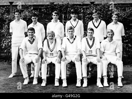 Les jeunes amateurs de cricket - Middlesex Photocall Banque D'Images