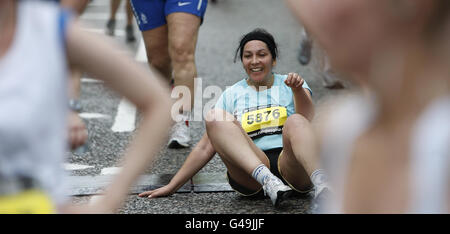 10 km de femmes à Glasgow Banque D'Images