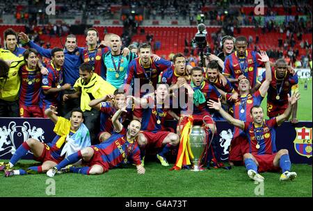 Football - Ligue des Champions - Final - Barcelone v Manchester United - Stade de Wembley Banque D'Images