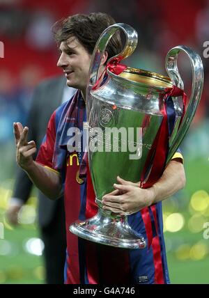 Football - Ligue des Champions - Final - Barcelone v Manchester United - Stade de Wembley Banque D'Images