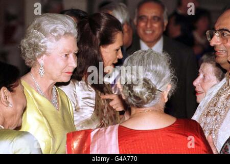 Image - La reine Elizabeth II visite en Inde Banque D'Images