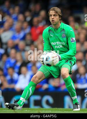 Soccer - Barclays Premier League - Chelsea / Newcastle United - Stamford Bridge. Tim Krul, gardien de but de Newcastle United Banque D'Images