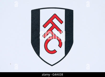 Football - Barclays Premier League - Fulham / Arsenal - Craven Cottage. Logo Fulham. Banque D'Images