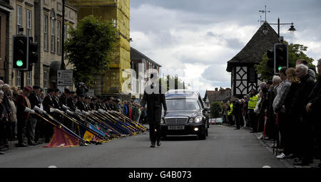 Rapatriement des combattants tombés Banque D'Images