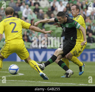 Robbie Keane, de la République d'Irlande, a participé au match de la coupe des nations au stade Aviva, à Dublin, en Irlande. Banque D'Images