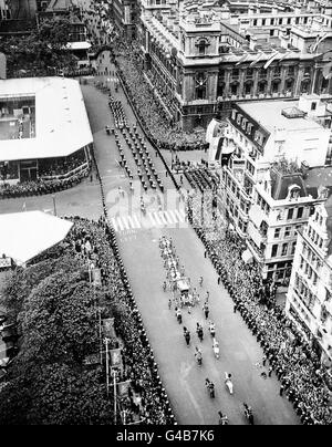 Image - Couronnement de la reine Elizabeth II - Londres Banque D'Images