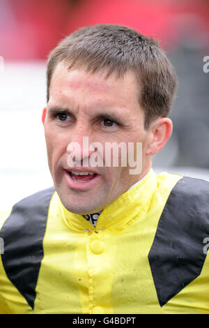 Courses hippiques - Blue Square Achilles Stakes/Timeform jury Stakes Day - Haydock Park Racecourse. Neil Callan, jockey Banque D'Images