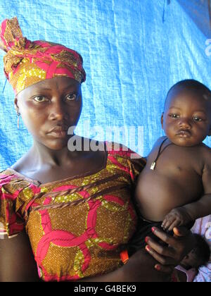 Vaccinations en Sierra Leone Banque D'Images