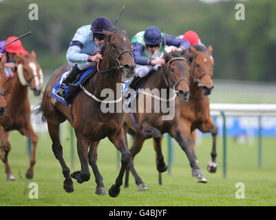 Les courses de chevaux - Blue Square Achilles/Enjeux Enjeux Jury Timeform Jour - Haydock Park Racecourse Banque D'Images