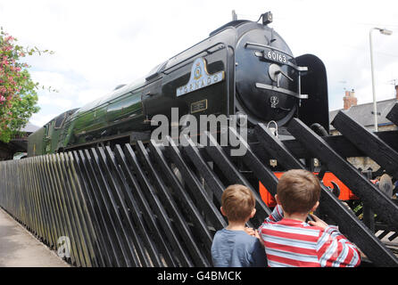 Train à vapeur Tornado. 3 millions. Le crédit photo devrait se lire: Anna Gowthorpe/PA Wire Banque D'Images