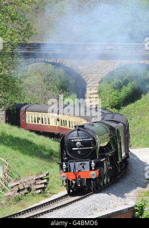 Train à vapeur Tornado Banque D'Images