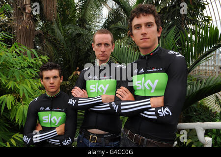 Cyclisme - Tour de France - l'équipe Sky Photocall - Kew Royal Botanic Gardens Banque D'Images