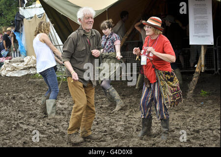 Glastonbury Festival 2011 - Samedi Banque D'Images