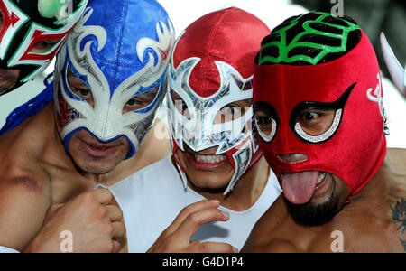 Le groupe de catch mexicain Lucha 'Future' Banque D'Images