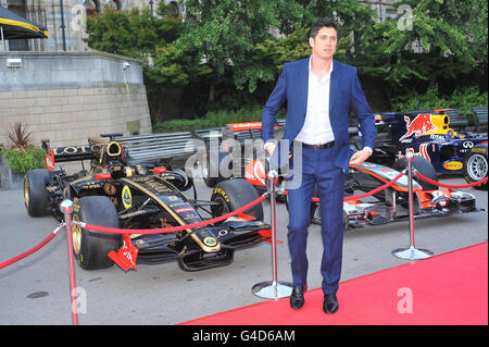 Vernon Kay, parrain de l'organisme de bienfaisance, arrive pour la fête de la F1 en faveur de l'organisme de bienfaisance pour enfants du Great Ormond Street Hospital. Banque D'Images