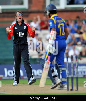 Cricket - 2011 NatWest Series - Cinquième Un Jour International - Angleterre v Sri Lanka - Old Trafford Banque D'Images