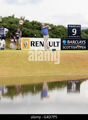 Golf - 2011 Barclays Scottish Open - quatrième jour - Castle Stuart Golf Links.Padraig Harrington de la République d'Irlande pendant le quatrième jour de l'Open d'Écosse de Barclays, au Castle Stuart Golf Links, Inverness. Banque D'Images